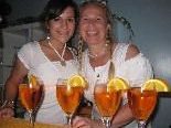 Seegenuss mit einem Aperol im "Radlertreff" am Bodensee.