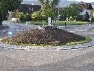 Neue Kreisverkehrsgestaltung nimmt Formen an.