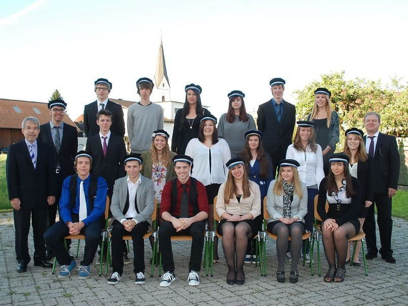 Die Maturanten der 8a des BORG Lauterach