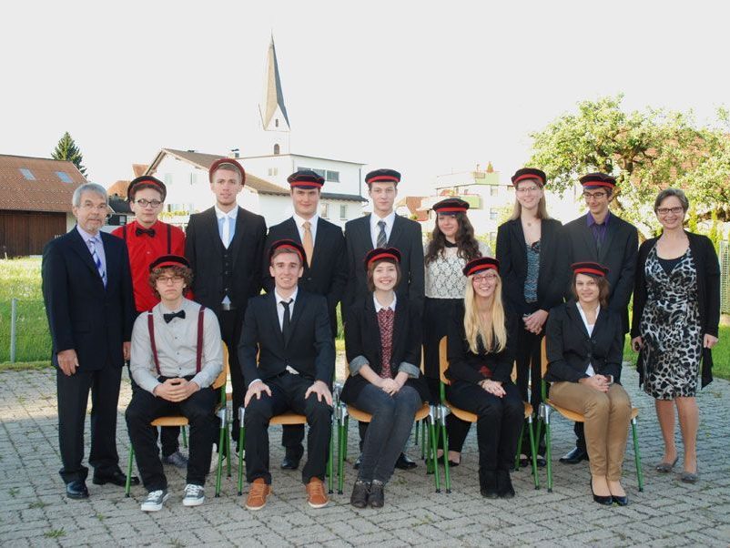 Die Maturanten der 8d des BORG Lauterach