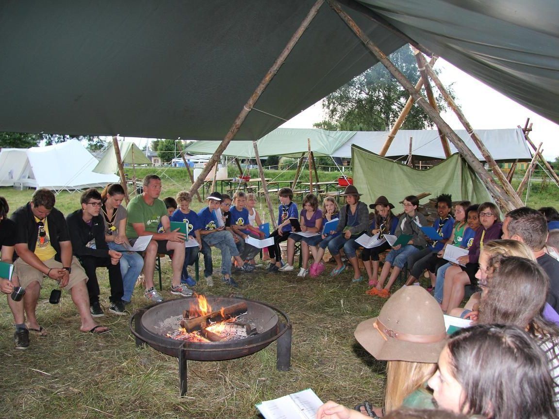Lagerfeuer im Sommerlager 2012