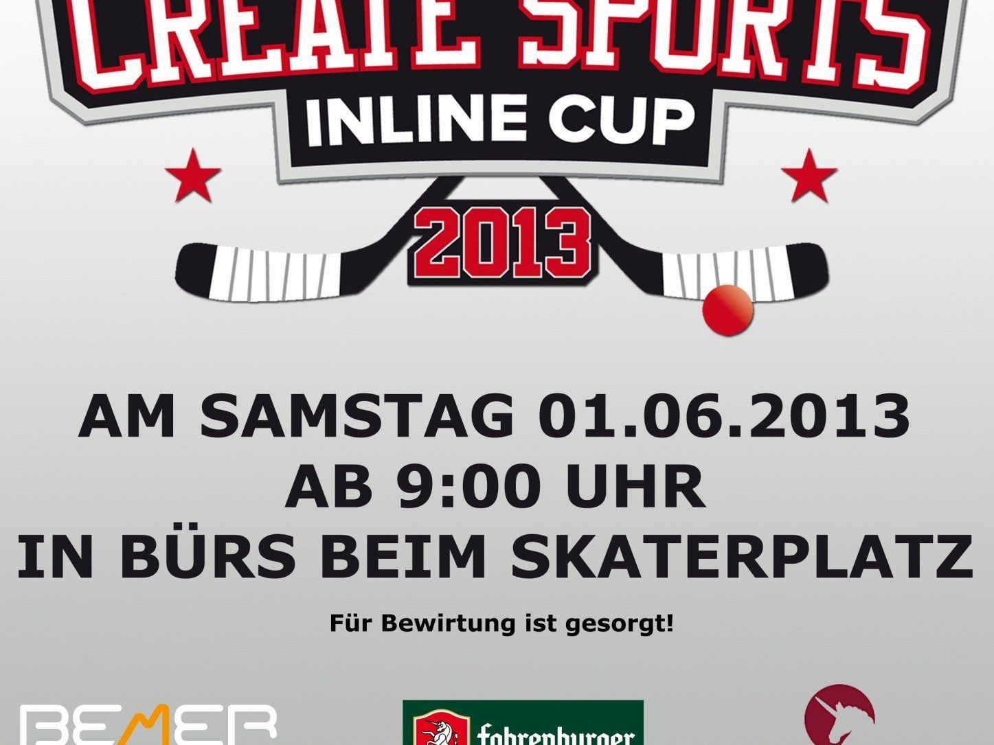 Flyer zum ersten CREATE SPORTS Inline Turnier 2013