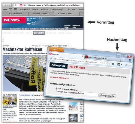 Der Vorher-Nachher-Vergleich auf kobuk.at  Der Vorher-Nachher-Vergleich auf kobuk.at