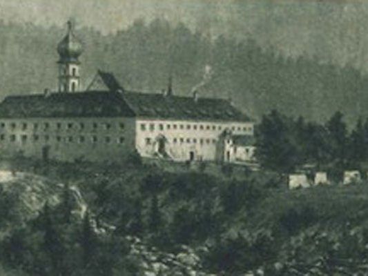 Das Kloster Valduna um 1678 (Gemälde von Leopold Scheel)