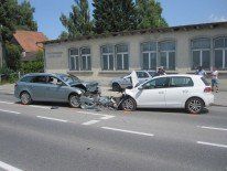 Schwerer Verkehrsunfall in Höchst.
