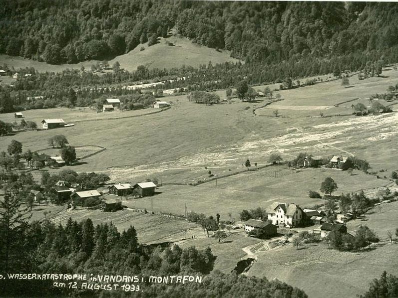 Die Wasserkatastrophe in Vandans im Jahr 1933, eingesendet von Herbert Jussel.