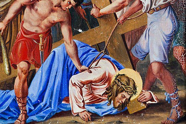 Kreuzigung von Jesus Christus am Karfreitag Kreuzigung von Jesus Christus am Karfreitag
