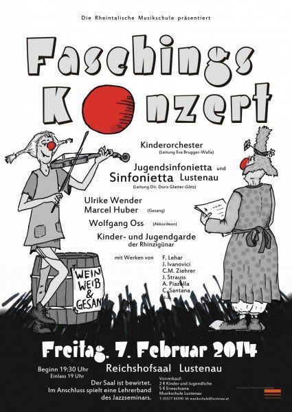 Plakat Faschingskonzert 2014