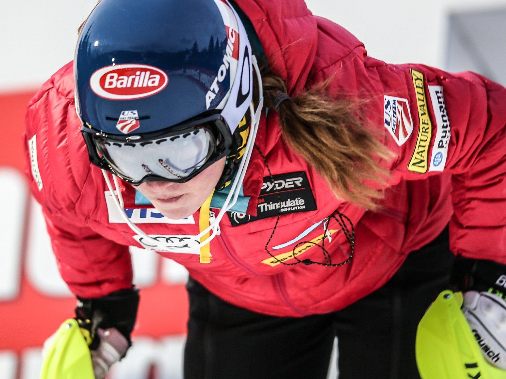 Shiffrin 0,9 Sekunden vor Höfl-Riesch und 1,09 vor Marlies Schild Shiffrin 0,9 Sekunden vor Höfl-Riesch und 1,09 vor Marlies Schild