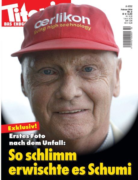 Titanic/ Niki Lauda/ Februar 2014 COVER