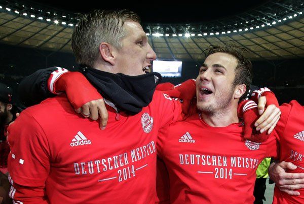 Schweinsteiger und Götze.