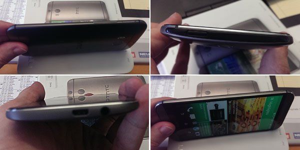 Rundumblick auf das Gehäuse des HTC One (M8).
