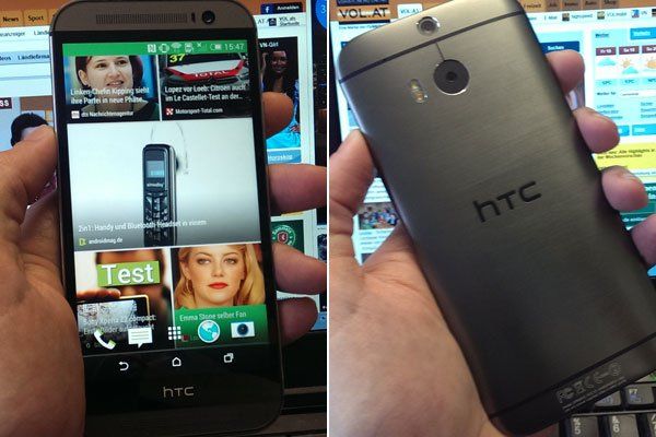 Voder und Rückseite des neuen HTC One.