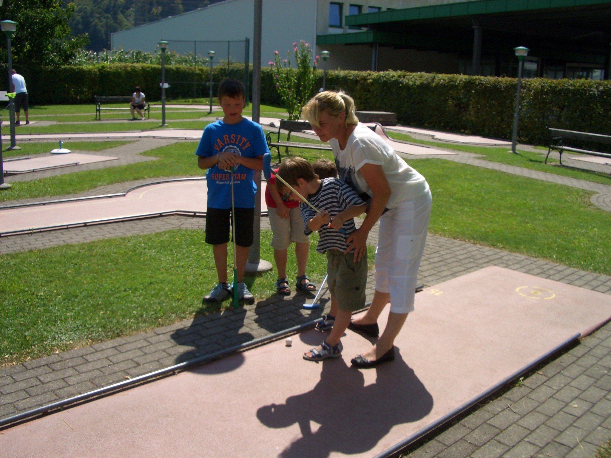 Minigolf macht Spaß und ist gesund.