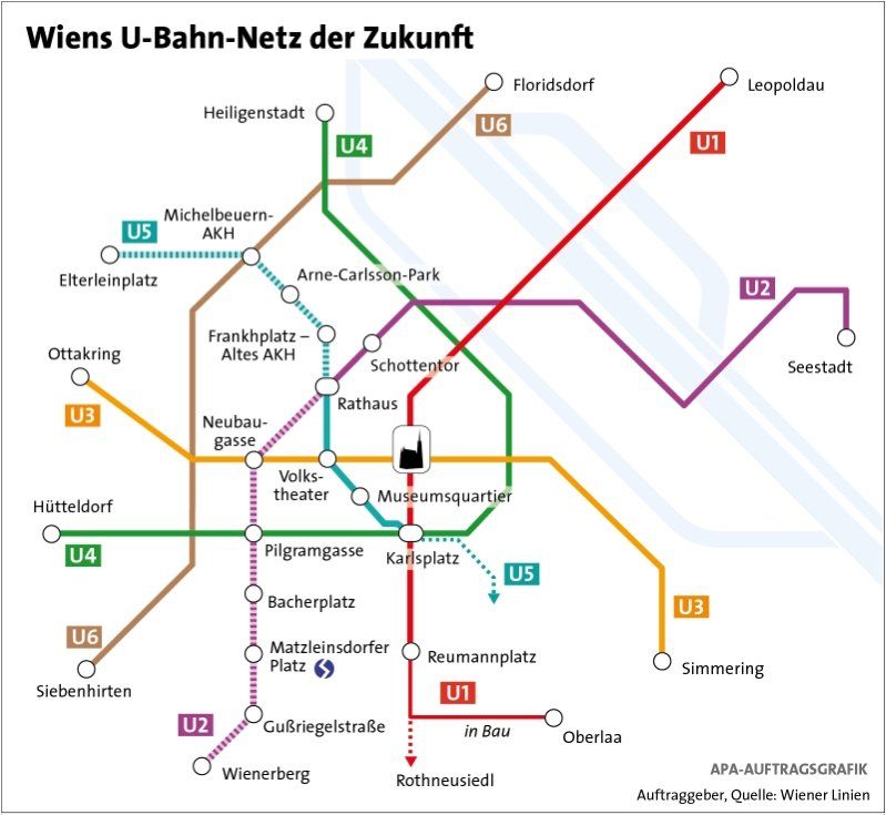 Die Neue U Bahnlinie U5 In Wien Wird Türkis Abstimmung Beendet