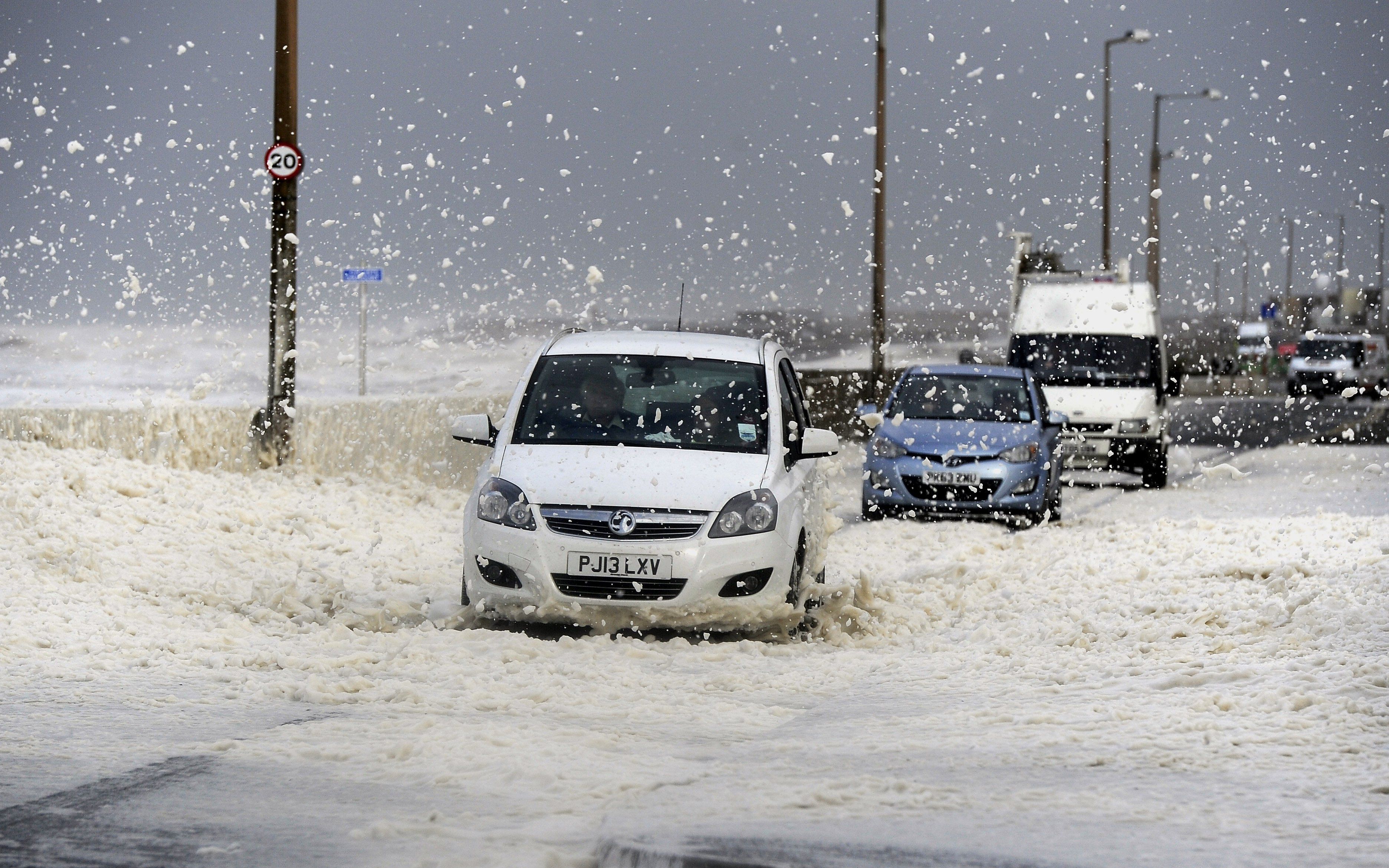 APTOPIX Britain Weather Gonzalo