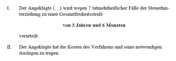 Seite eins: Das Urteil. Bild: Oberlandesgericht München Seite eins: Das Urteil. Bild: Oberlandesgericht München