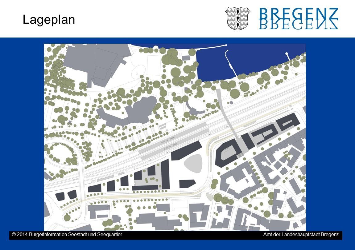 Seestadt und Seequartier von oben - Stadt Bregenz
