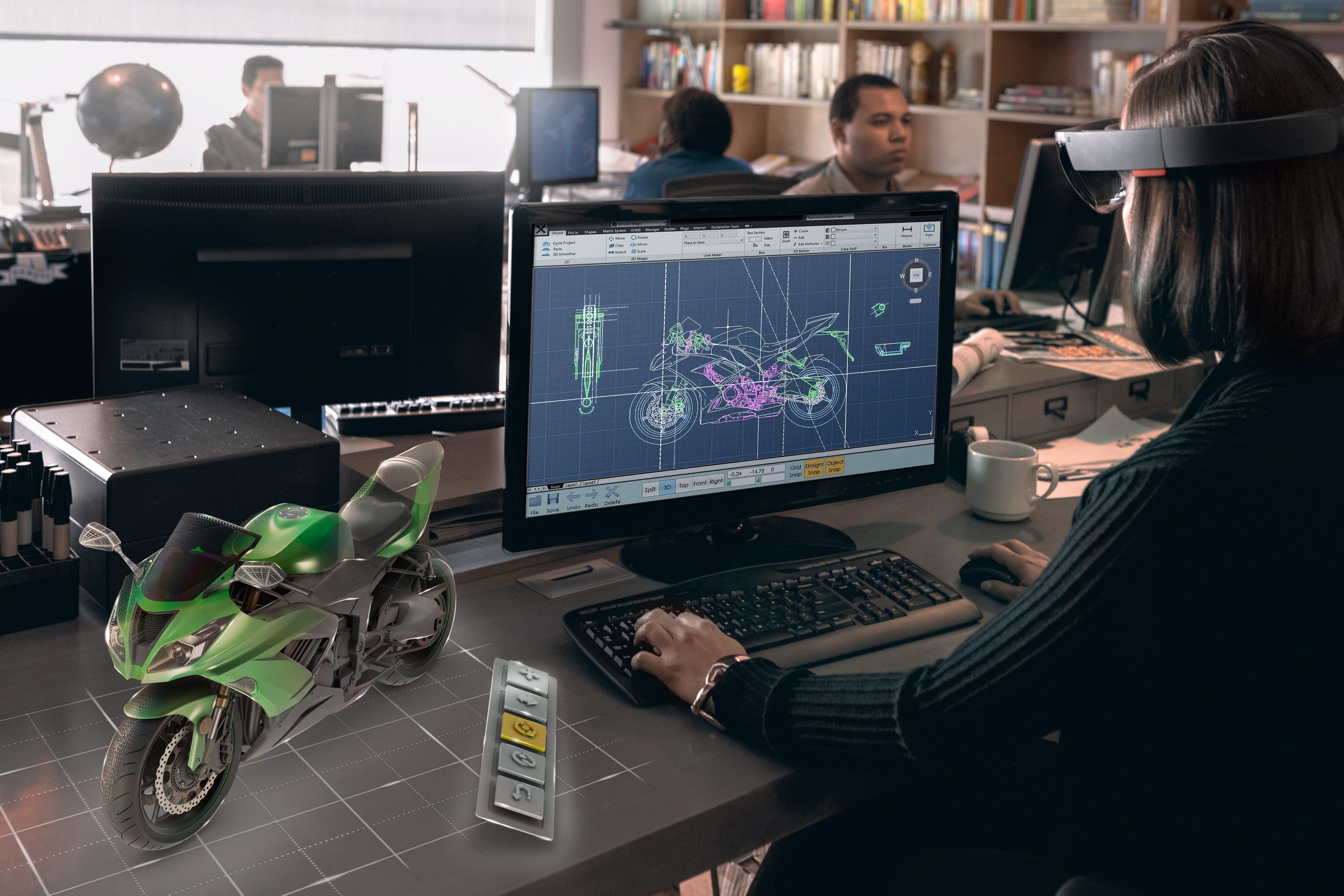Die HoloLens in Aktion. (EPA) Die HoloLens in Aktion. (EPA)