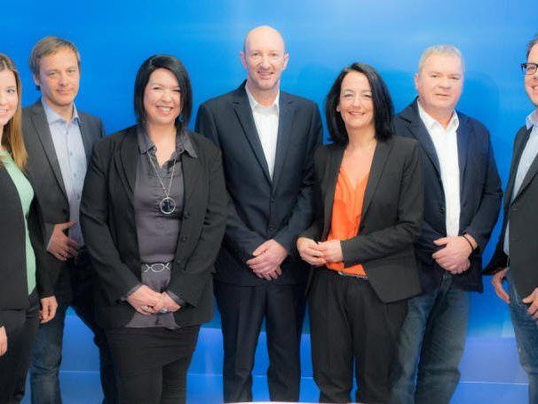 eratoren: Christiane Schwald (l.), Daniel Rein, Ines Hergovits-Gasser, Andreas Feiertag, Christine Amon, Eric Sandner und David Breznik.