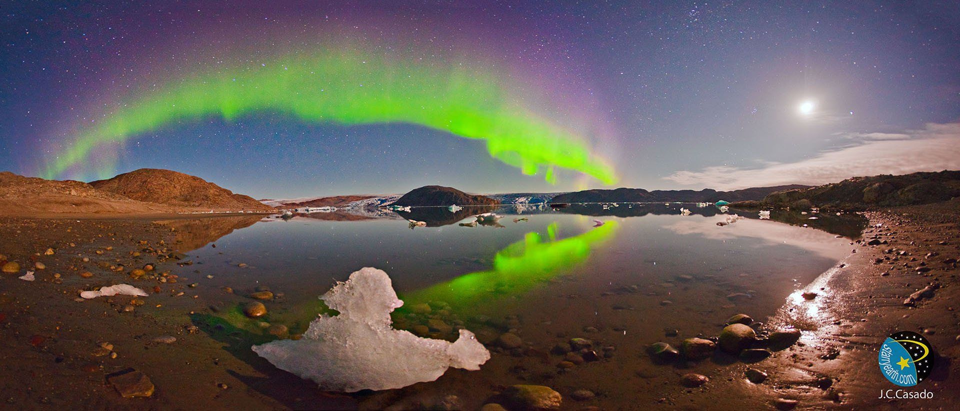 Aurora Borealis über Süd-Grönland. APA/  JUAN CARLOS CASADO