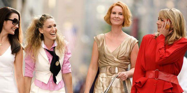 Charlotte, Carrie, Miranda und Samantha beim Shoppen. Charlotte, Carrie, Miranda und Samantha beim Shoppen.