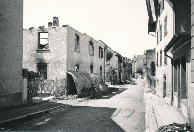 Die zerstörte Brandgasse - Stadtarchiv Bregenz Die zerstörte Brandgasse - Stadtarchiv Bregenz