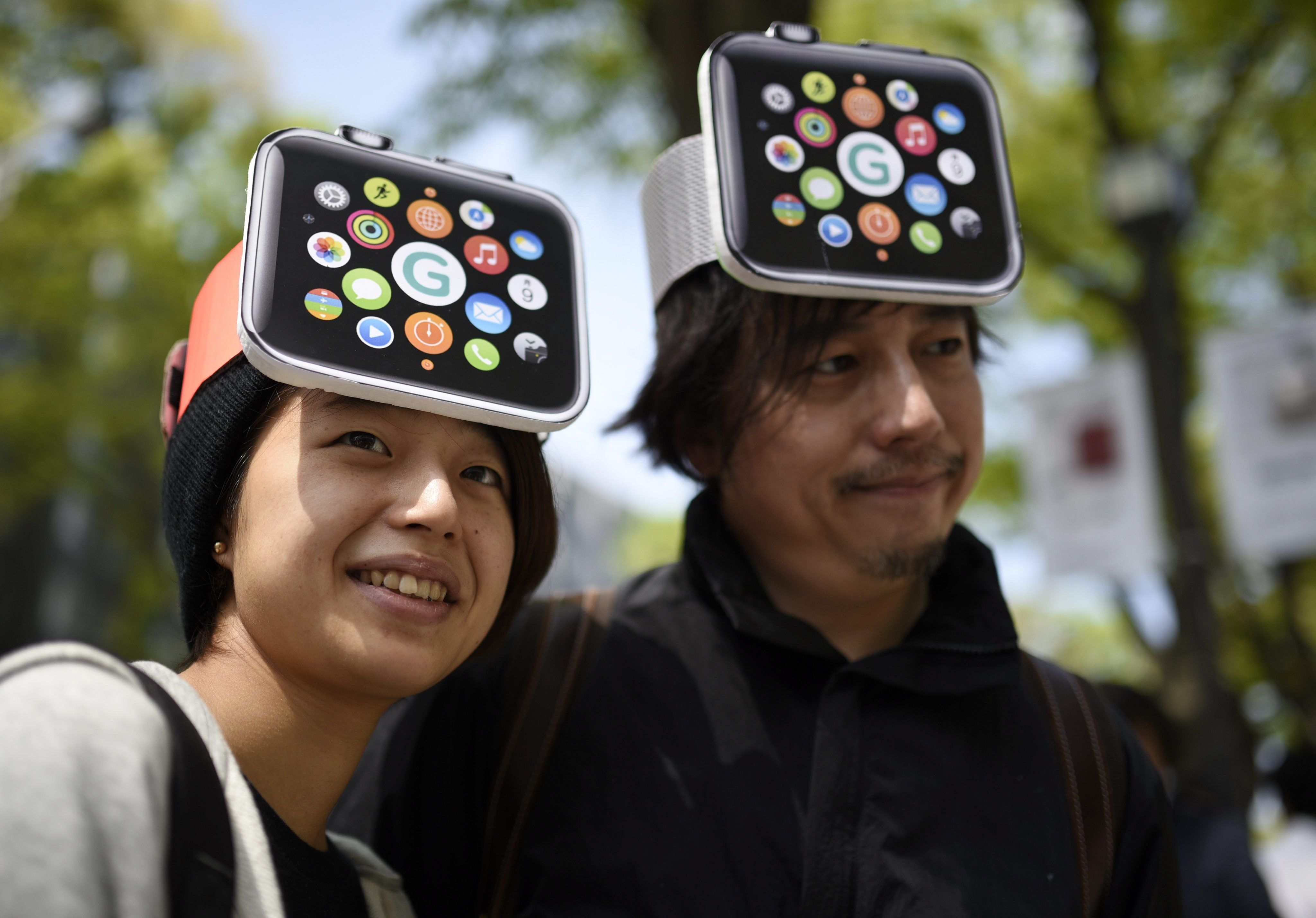 Diese japanischen Fans können die Apple Watch kaum mehr erwarten - EPA