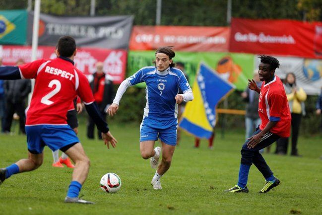 Fußball verbindet./Integrationsfußball-WM Fußball verbindet./Integrationsfußball-WM