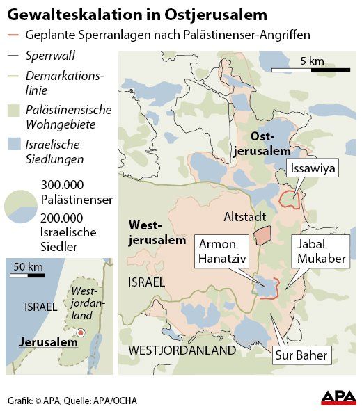 Gewalteskalation in Ostjerusalem