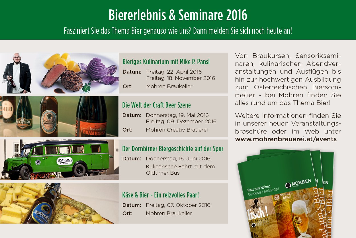 Biererlebnis und Seminare 2016 Biererlebnis und Seminare 2016