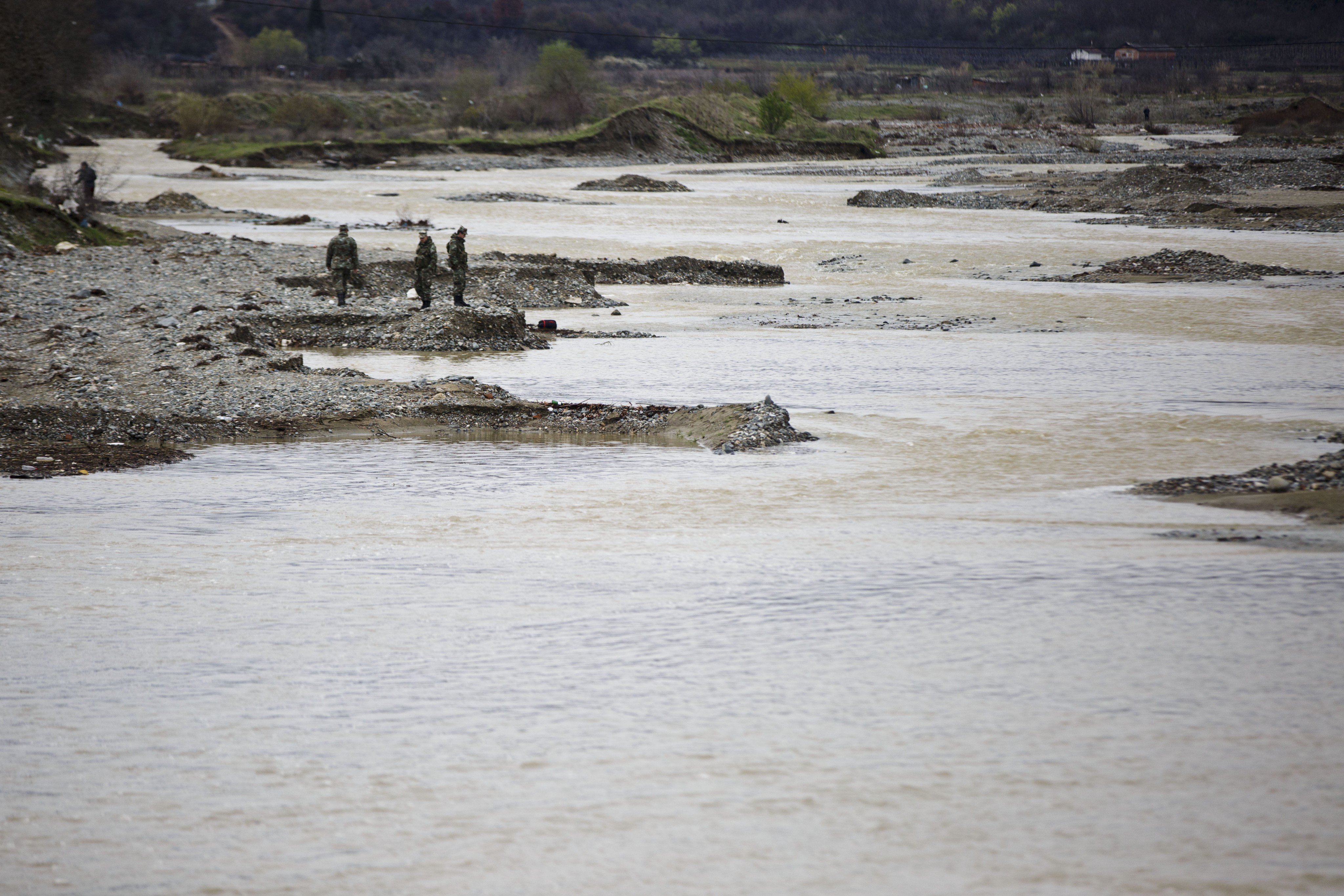 In diesem Grenzfluss ertranken drei Menschen. (AFP) In diesem Grenzfluss ertranken drei Menschen. (AFP)