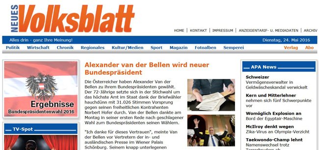 Das Neue Volksblatt Das Neue Volksblatt