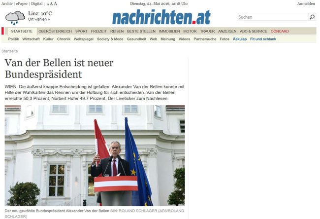 Die Oberösterreichischen Nachrichten Die Oberösterreichischen Nachrichten