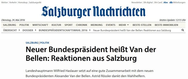 Die Salzburger Nachrichten Die Salzburger Nachrichten