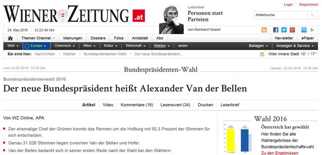 Die Wiener Zeitung Die Wiener Zeitung