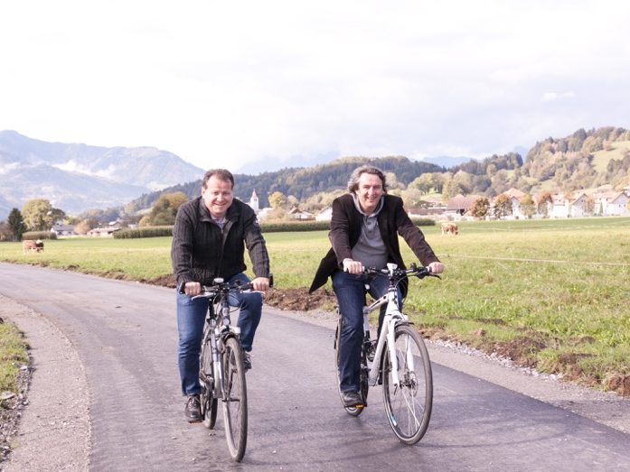 Der Radweg zwischen Thüringen und Bludesch wird nicht nur von Radfahrern sehr gut angenommen Der Radweg zwischen Thüringen und Bludesch wird nicht nur von Radfahrern sehr gut angenommen