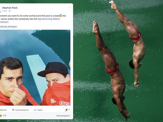 Der durch seine myteriöse "grünfärbung" bekannt gewordene Turmspringer-Pool riecht anscheinend unangenehm.