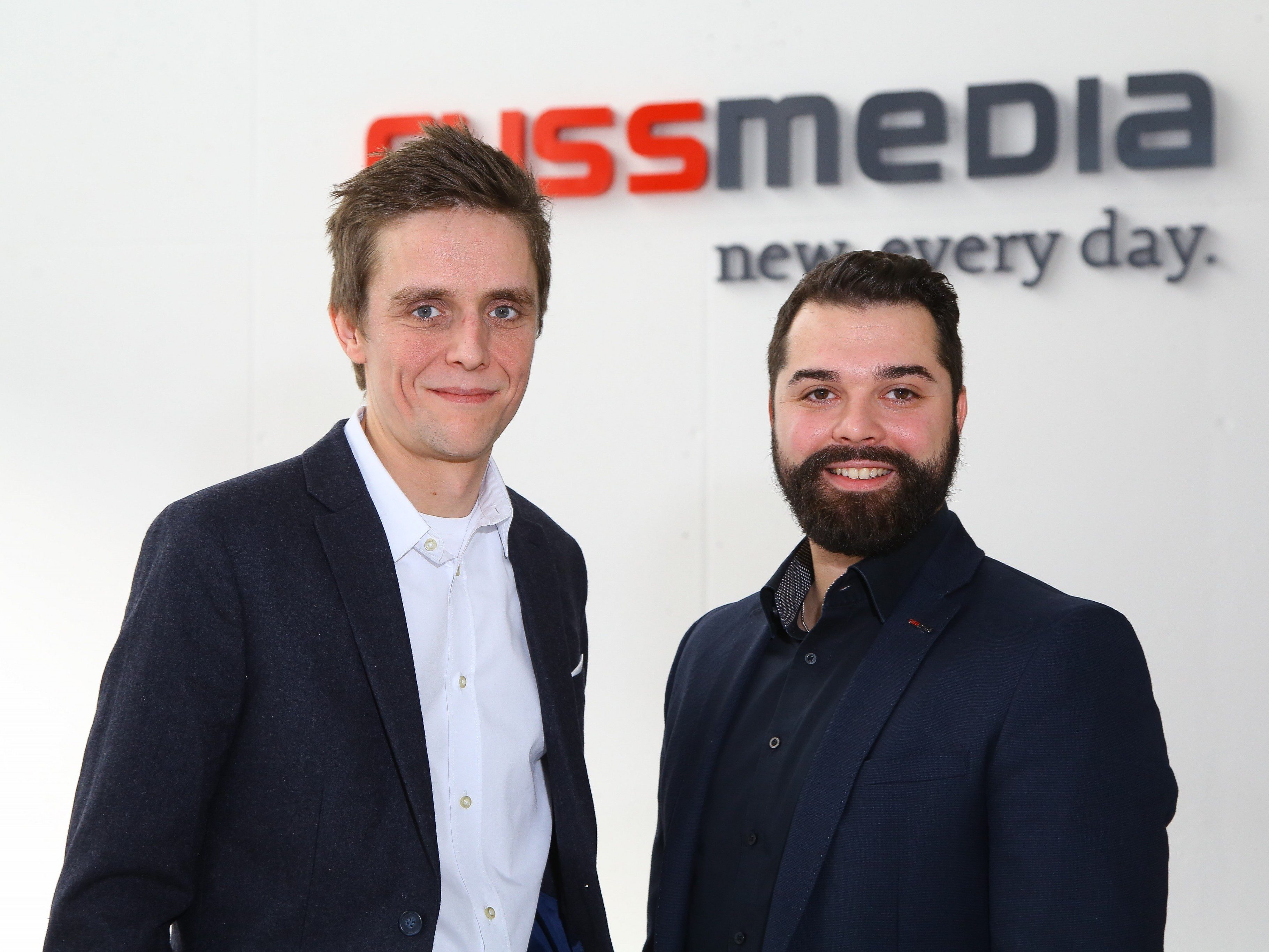Russmedia Digital Geschäftsführer Georg Burtscher mit Benjamin Pilz Russmedia Digital Geschäftsführer Georg Burtscher mit Benjamin Pilz