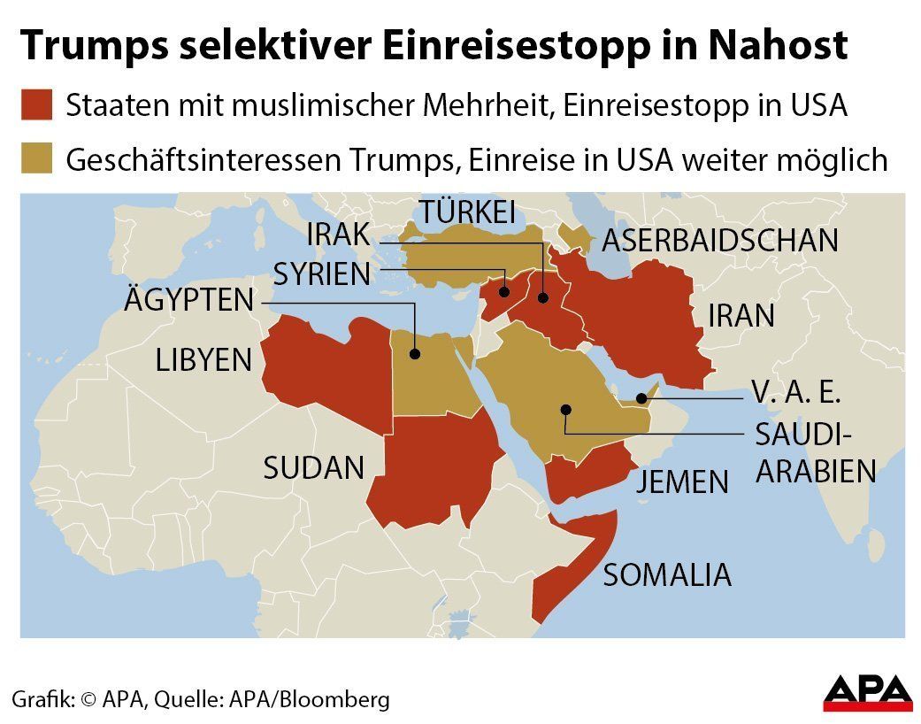 Trumps selektiver Einreisestopp in Nahost