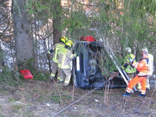 Dramatischer Unfall in Mittelberg.