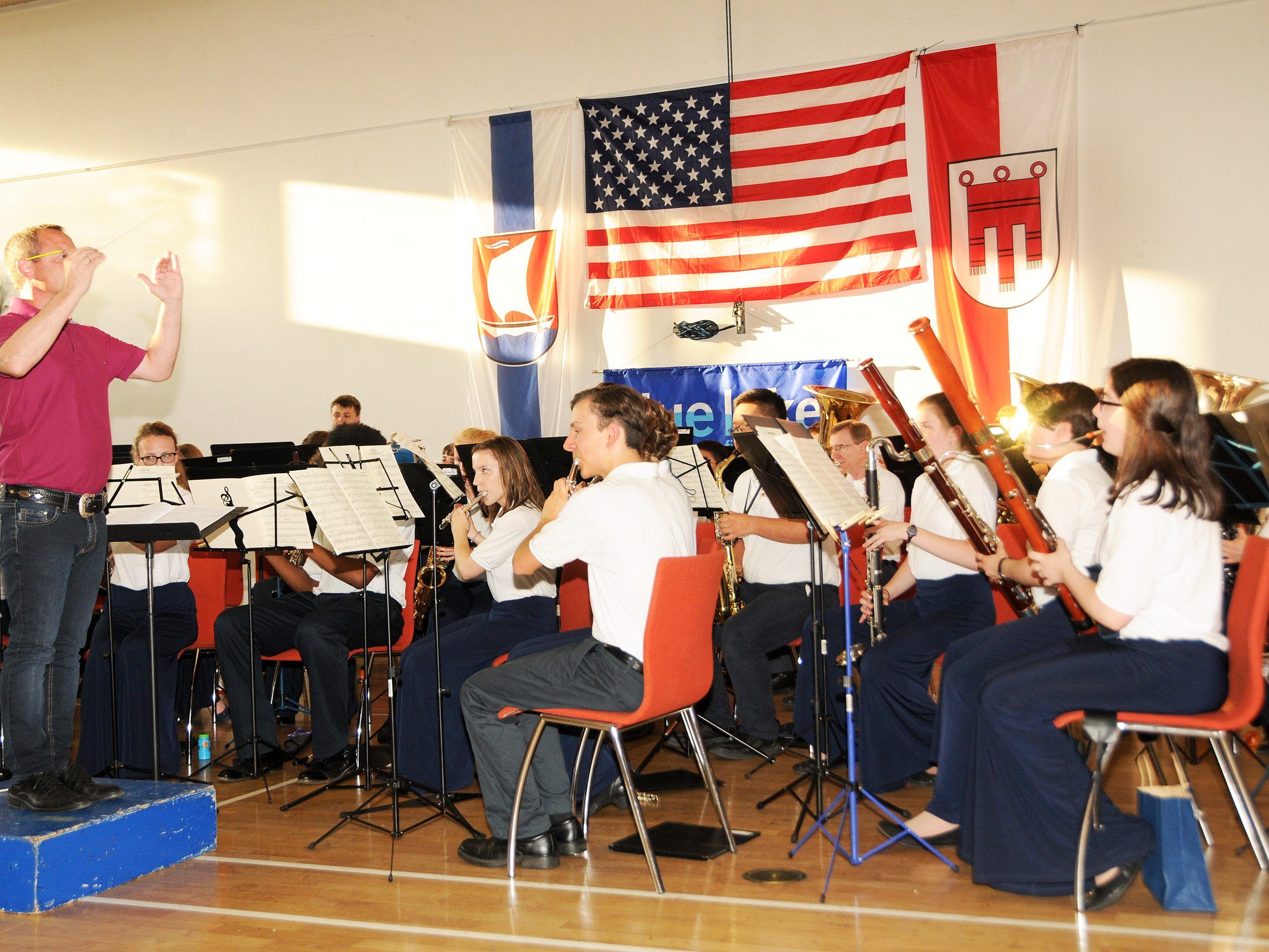 Konzert des Blue Lake Camps aus Michigan in der Mehrzweckhalle Fußach