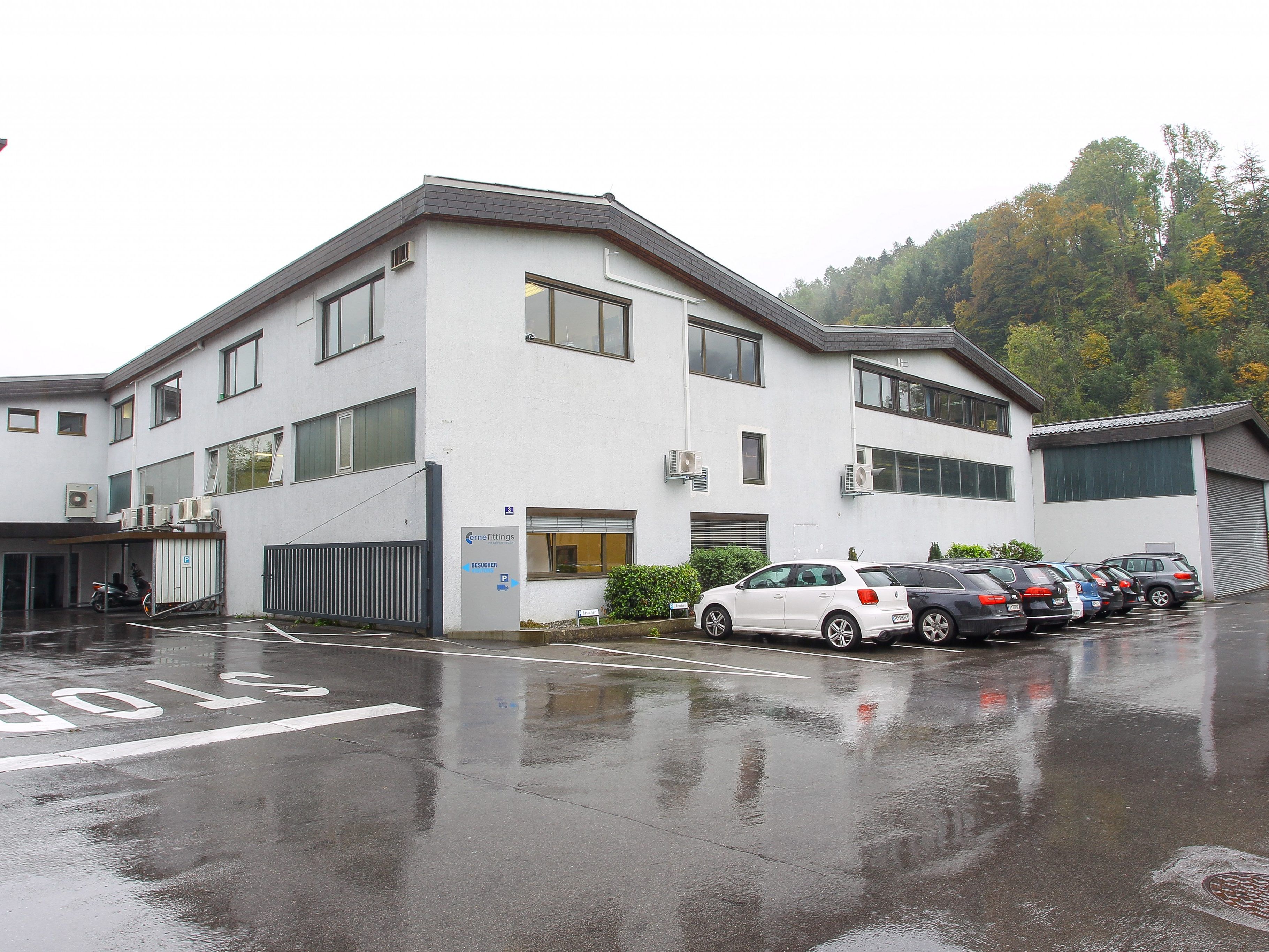 Das Firmengebäude der Erne Fittings.