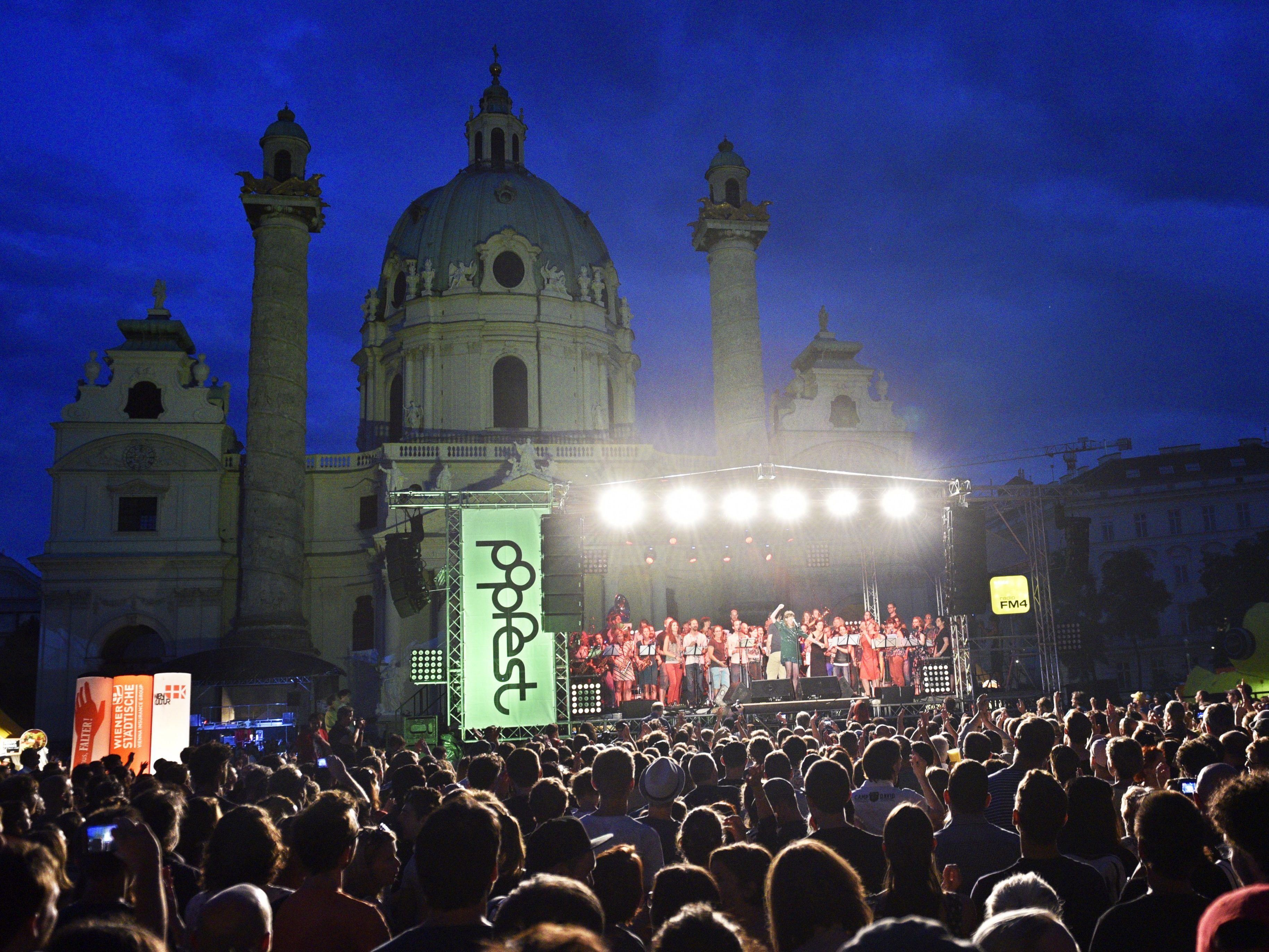 Der Andrang beim Popfest am Karlsplatz wird erwartungsgemäß wieder groß