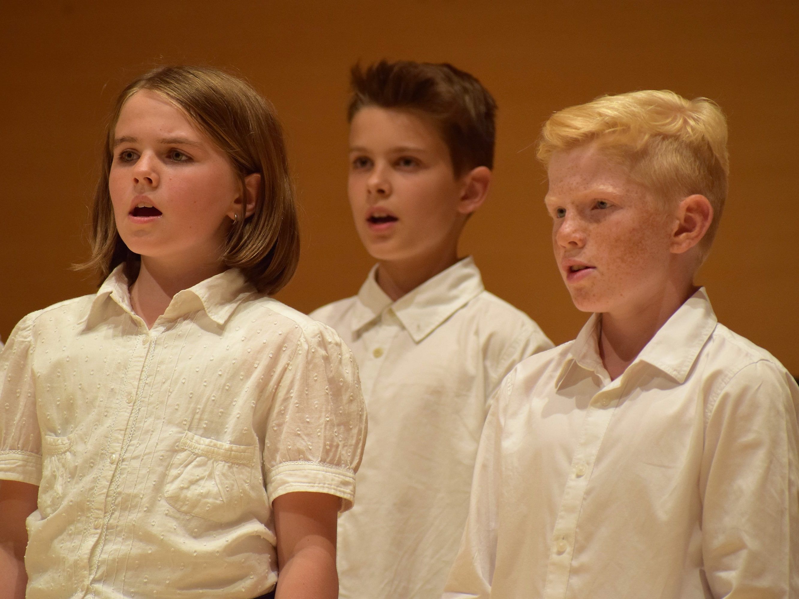 Musikmittelschüler sangen und musizierten auf hohem Niveau. Musikmittelschüler sangen und musizierten auf hohem Niveau.