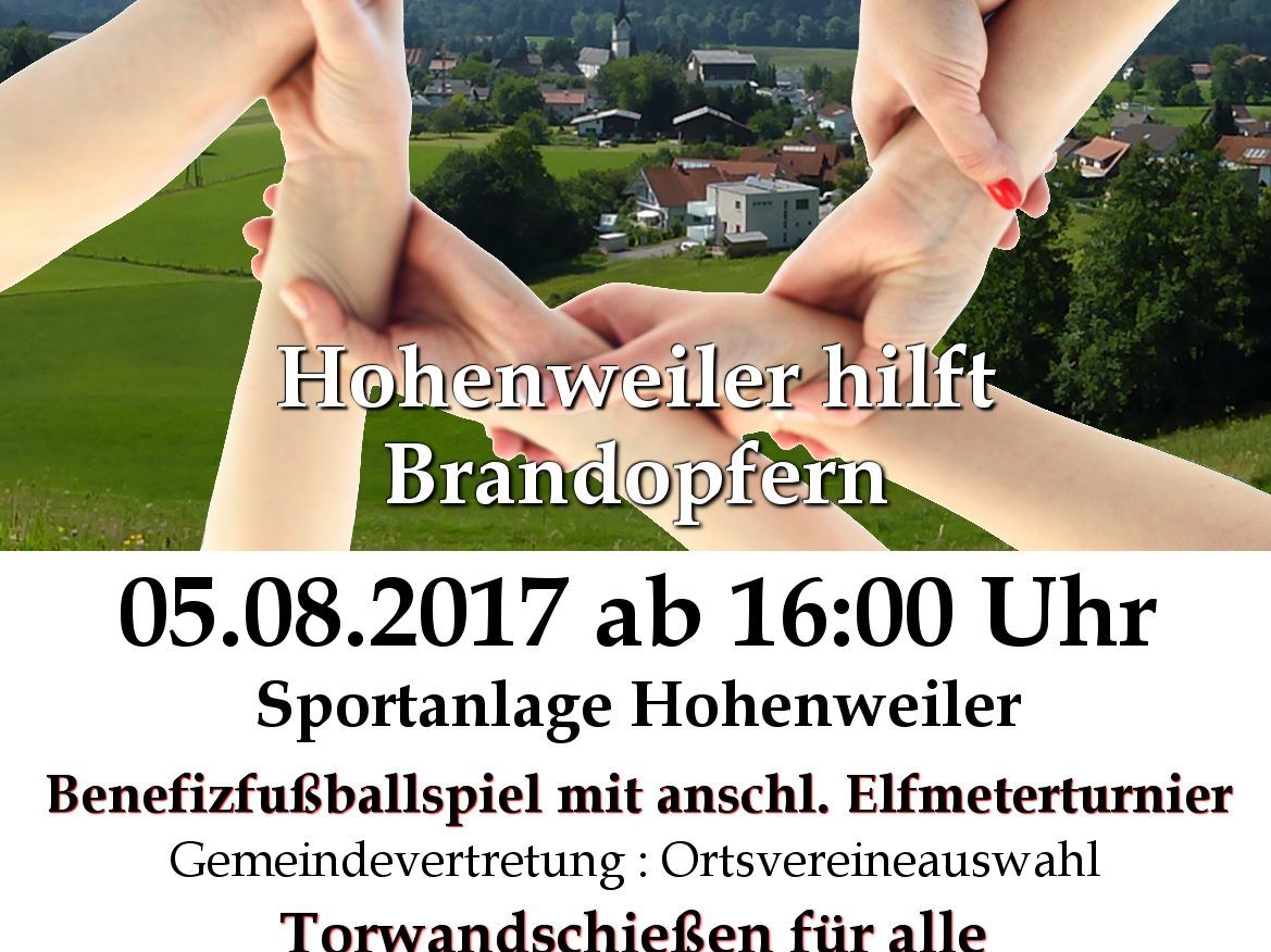 „Im Dorf – fürs Dorf“ – Hohenweiler hilft „Im Dorf – fürs Dorf“ – Hohenweiler hilft