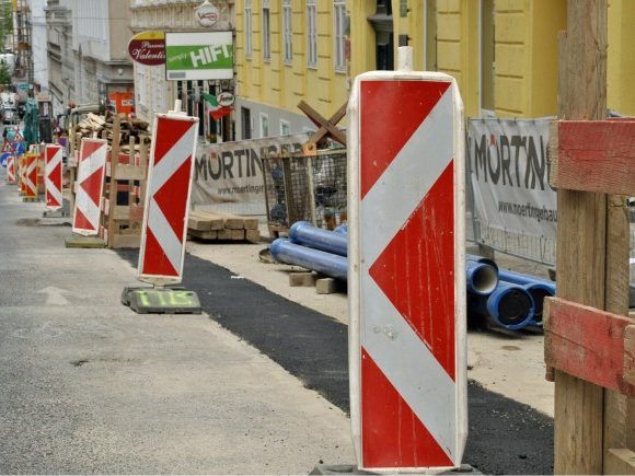 In Wien-Döbling kommt es zu Bauarbeiten.