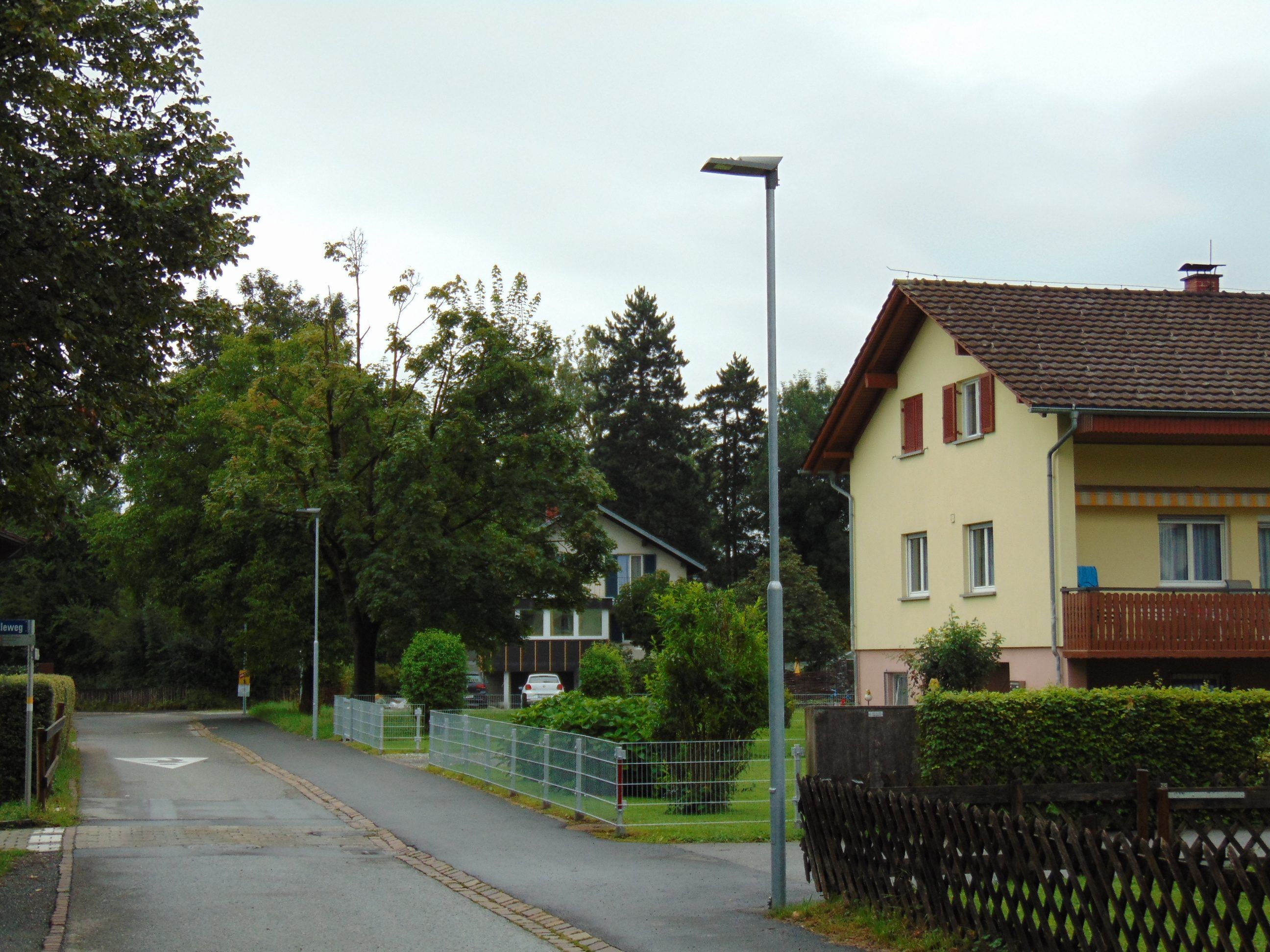 In der Löwengasse wurden neue LED Lichter installiert