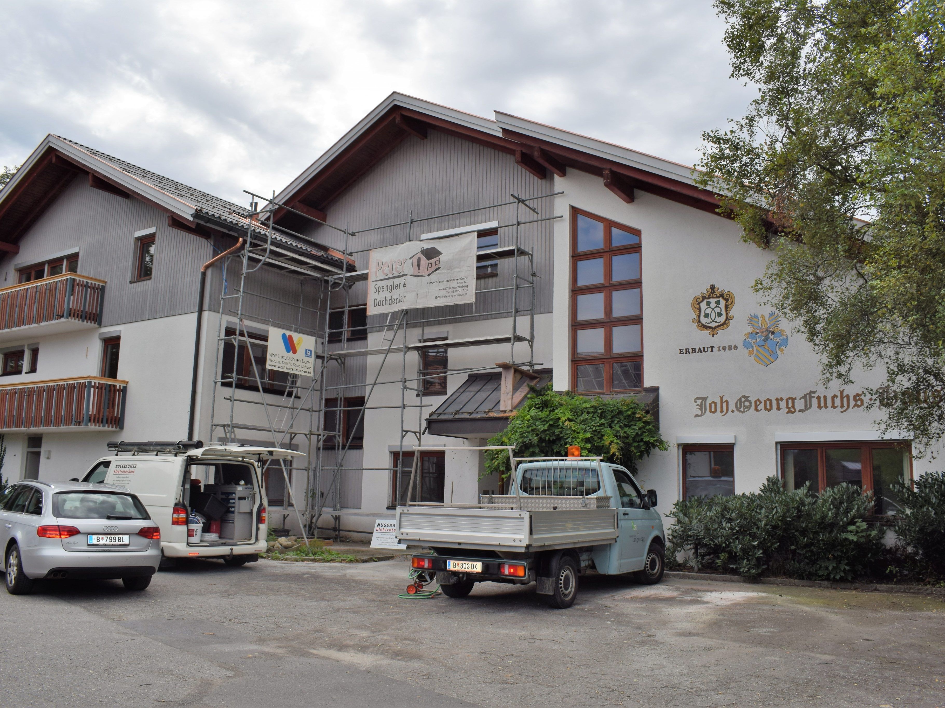 Sanierungs- und Adaptierungsarbeiten am Johann-Georg-Fuchs-Haus laufen auf Hochtouren.