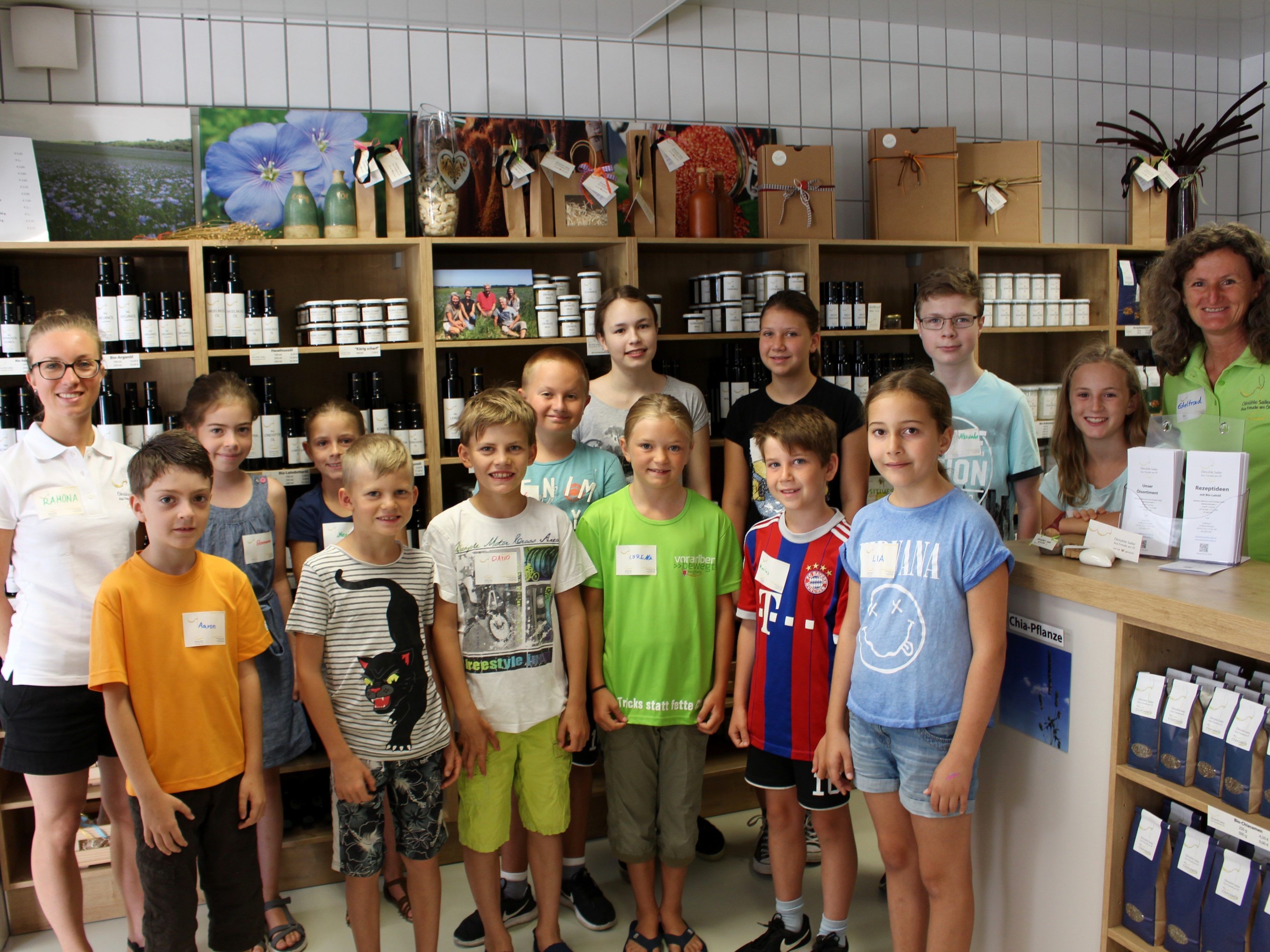 Auf die jungen Gäste wartete in der „Ölmühle Sailer“ in Lochau ein sehr abwechslungsreiches und interessantes Programm.